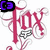 Four identical pink 'Fox' text icons with white swirls and black accents, each featuring a blue 'C3' badge in a corner.