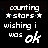 Animated contact sheet of 12 frames showing a pixelated text-based animation with changing star symbols and 'ok' text on black background.
