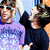 Two people in a pixelated image, one in purple shirt, one in dark shirt, with one person's head turning left to right across frames.