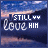 Animated contact sheet of 18 frames showing a static landscape background with changing text above 'love him' in white script, featuring subtle color shifts and symbol variations across frames.