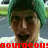 A person wearing a green beanie and white shirt appears in three with red text overlays, showing slight variations in facial expression and mouth position