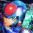 Pixelated character with red helmet and blue armor holding a green weapon against a dark background, with red text reading "Time to save the world." on a blue