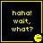 Yellow pixelated text on black background with yellow border and small yellow Pac-Man icon in bottom-right corner.