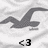A grayscale pixelated bird in flight with outstretched wings against a light background, featuring <3 text below.
