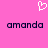 Pixelated white heart symbol above two identical pixelated text strings on a solid pink background.