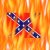A static pixelated icon shows a blue and white cross-shaped symbol with red accents on an orange-yellow gradient background.