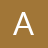 White pixelated capital letter A centered on a solid brown background with no additional elements.