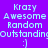 Pixelated text and smiley face on four colored backgrounds with visible animation changes.
