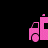 Pixelated pink ambulance icons with black crosses and text reading "let's play doctor bobs." in white and pink lettering on a black background.