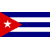 Static pixelated icon of the Cuban flag with red triangle, white star, and blue-white stripes on a gray background.