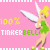 Pixelated Tinker Bell character in green dress with white wings on pink background, repeated across four frames of an animated contact sheet showing slight pose variations and text elements.