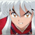 Pixelated anime-style character with silver hair and red clothing, showing three sequential facial expressions in a