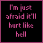 Pixelated text in pink on black background with visible distortion across three