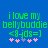 Green pixelated text on blue background reads 'i love my bellybuddie <8-jds=]' with pink and purple heart symbols below, two identical frames side-by-side.