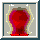Red-skinned devil icon with white horns and glowing yellow eyes, shown in multiple poses including front-facing, side views, and back view against a gray background.