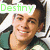 A static image of a person in a green and white striped shirt with text overlays.