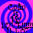 A static image with a blue and pink spiral background, featuring black text reading 'Cob Is In Love!!!' and the date '11-1-07'.