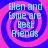 Four identical display cyan text 'Elen and Esme are Best Friends' over a pink and blue spiral background with no visible animation changes