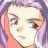 A pixelated anime-style character with purple hair and a pink top appears on the left side of a contact sheet, while the right side displays