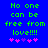 Blue background with green pixelated text reading 'No one can be free from love!!!!' and five pink/purple heart symbols below.