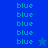 Blue background with repeated light blue 'blue' text and two star icons, one light blue and one dark blue.