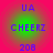 Four identical circular icons with green gradient backgrounds display blue text: UA, CHEERZ, 208. The background is solid red.