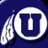 A static buddy icon with a blue and yellow color scheme featuring a large 'U' logo, feather graphic, and text elements.