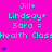 A bright pink background displays repeated text and heart symbols in cyan and purple, with a gray rectangle partially obscuring the bottom-right corner.