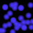colored dots in blue, green, pink, purple, yellow, and orange on black background with no visible text or symbols