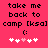 Pixelated text on a bright pink background with a of heart symbols below, showing two animation frames where heart positions shift