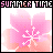 Animated sequence of pink cherry blossoms with white centers against a light background, framed by repeating 'SUMMER TIME' text.