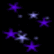 Animated contact sheet of starry effects and a blue 'American Idol' logo on black background with pixelated transparency.