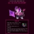Pixelated avatar of a pink and purple rabbit-like figure holding a glowing purple object against a dark background.