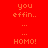 Red background with yellow rectangular blocks containing repeated text elements in orange pixelated font.