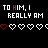 Animated sequence of text and heart symbols cycling through color variations on a black background.