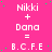 A static image with a bright pink background featuring repeated white text and green dots arranged in a pattern