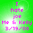 Green background with pink pixelated text reading "I hate joe Me & Kelly 3/19/08" in four identical