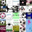 Animated sequence showing a black-and-white soccer ball with pink accents on a white background, transitioning between static and spinning states.