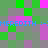 Pixelated of green, purple, and pink squares with blue text reading "MEREDITH :-MEREDITH :" repeated twice