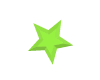 Green star-shaped icons in various sizes and orientations on a gray background, some with subtle animation effects.