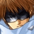 A pixelated anime-style character with brown hair and a light blue shirt appears on the left side of a contact sheet, while the right side displays