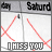 12 showing a calendar with red X marks and the text "I MISS YOU" in varying color states