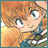 A pixelated anime-style character with orange hair and blue eyes on the left, next to a black background with white text "Anime IM" and "com" on the right.