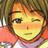 Pixelated anime-style character with brown hair and orange clothing on left, black background with white text "Anime IM" above cursive "com" on right.