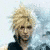 Two pixelated character portraits with a central logo featuring 'FINAL FANTASY' text and an airplane symbol on a light blue background.