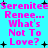 Pixelated cyan background with pink text repeating 'Serentee Renee... What's Not To Love?' and black plus signs scattered throughout.
