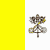 Static 50x50 pixel buddy icon with yellow left half and white right half, featuring a small brown-and-gray cartoonish object resembling a stylized cross or abstract symbol on the white background.