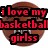 A basketball-themed icon with text overlays in red, pink, and purple fonts on a brown Spalding NBA ball background.