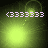 <3333333> icon with green gradient background showing four sequential animation frames of a glowing light moving across the image.