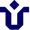 Blue geometric shapes form a stylized pattern on a light gray background with no visible animation changes.